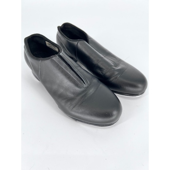 Bloch Shoes - Bloch Shockwave #2 Slip On Tap Shoes Womens 5.5M Black Leather Dance Class